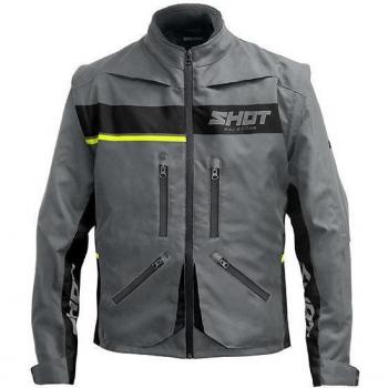 Chaqueta de Enduro Shot Contact Assault 2.0 Gris-Amarillo Neón