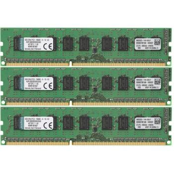 Kingston KVR(1333D3E9SK3/24G - Memoria RAM de 24 GB (1333 MHz DDR3 ECC CL9 DIMM Kit (3x8 GB) 240-pin)