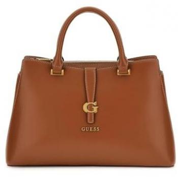 Guess Kuba Handbag with Shoulder Strap, Beige, One Size