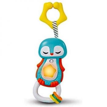 Clementoni Interactive Baby Penguin Rattle with Lights and Sounds