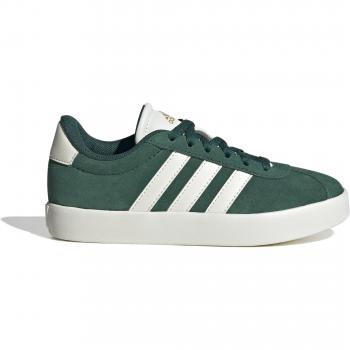 Zapatillas Adidas Vl Court 3.0 Infantil - Diseño clásico, cierre de cordones, suela de goma para mejor agarre, parte superior de lona y detalles en contraste