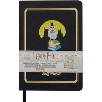 Cuaderno Oficial Bordado Hedwig Harry Potter A5 - 160 Páginas de Material Sintético