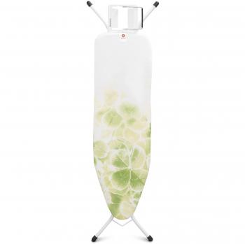 Brabantia 111167  - Mesa de planchar, Soporte para planchas de vapor, Estructura Blanco Puro, Multicolor