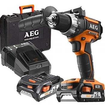 Taladro rotativo 18V portabrocas 13mm 2vel sin escobillas - 2 bat 2,0Ah