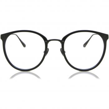 Linda Farrow CALTHORPE LFL251 C82 Women’s Eyeglasses Black Size 51 (Frame Only) - Blue Light Block Available