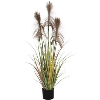 Planta Decorativa PVC Cemento Tejido 120 cm 14 x 14 x 12,5 cm