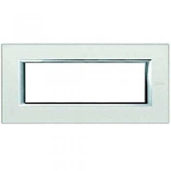 Placa BTicino Axolute 6 Módulos Espejo Acidado HA4806VSA