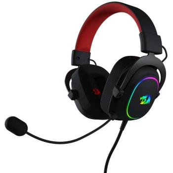 Redragon H510 Zeus X Cascos Gaming RGB - USB - 7.1 Envolvente Virtual - Bajos Potentes - Almohadillas de tela suave con Memory Foam - PC Compatible