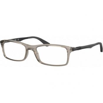 Ray-Ban RX7017 8059 Unisex Square Eyeglasses Grey Size 54 with Blue Light Block Available