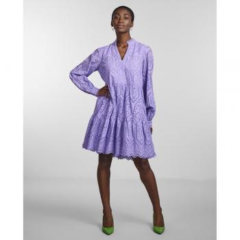 Vestido corto troquelado Yas