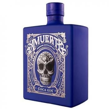 Gin Amuerte Blue Edición Limitada 0,7 L - 43% Vol. con Hoja de Coca