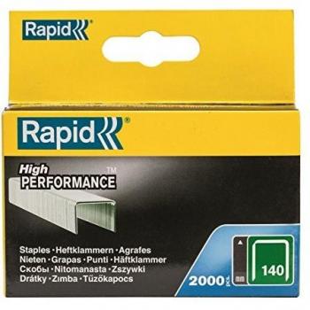 Agrafe Rapid N°140 Galvanizadas 8 mm - Caja de 2000 Unidades