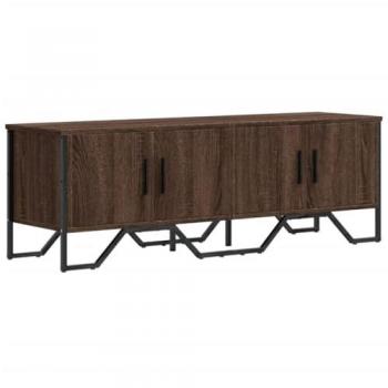 Mueble de TV madera de ingeniería marrón roble 122x34x41 cm