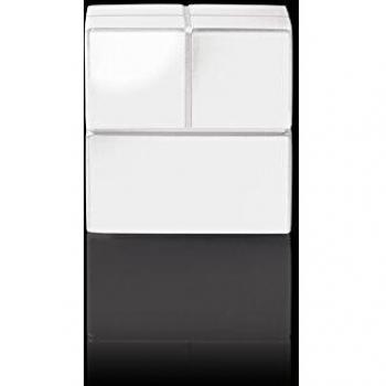 SIGEL GL723 Juego de 2 imanes cuadrados, neodimio N48, para pizarras magnéticas, 2x2x2 cm, blanco