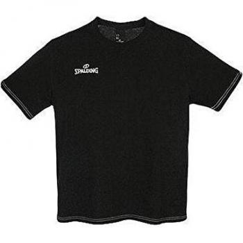 Spalding Team II T-Shirt Camiseta de Entrenamiento, Hombre, Negro, 140