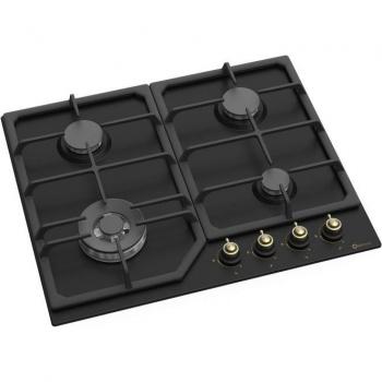 Placa de Gas Solthermic SA022W Negra 60 cm 4 Fuegos