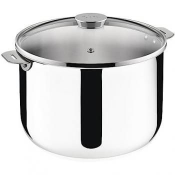 Olla de Acero Inoxidable Salvaspazio+ de 26 cm con Tapa - Lagostina