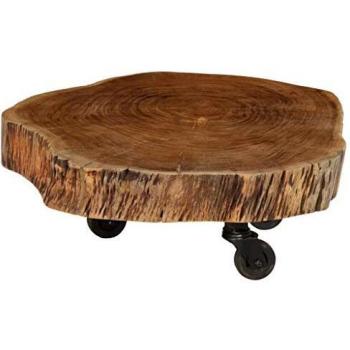vidaXL Solid Acacia Wood Coffee Table 60x55x25 cm