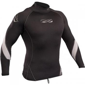 2018 Gul Xola Long Sleeve Rash Vest Black RG0339-B4 Sizes- - Large
