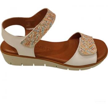 Sandalias de Mujer MAWEN CUNA MUJER BLANCO PIEL CÓMODA Y ESTILO