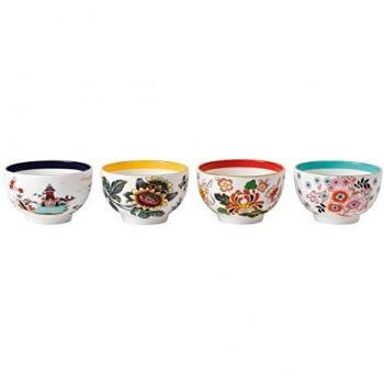 Wedgwood - Juego de taza de té y platillo, diseño de flores de manzana, multicolor
