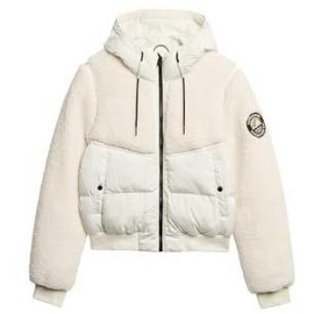 Superdry Women's Everest Hybrid Bomber Jacket Off White