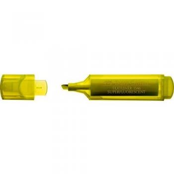 Set de 10 Marcadores Fluorescentes Textliner 46 en Amarillo Pastel, Faber-Castell