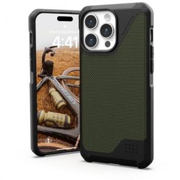 Funda UAG Metropolis LT MagSafe para iPhone 15 Pro Max - Kevlar Oliva 17 cm (6.7 pulgadas)