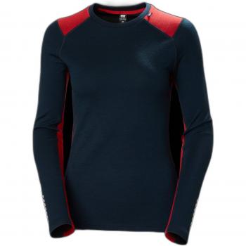 Camiseta Térmica de Manga Larga Helly Hansen Lifa Merino Midweight para Mujer (Navy) XS