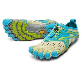 Vibram Fivefingers Zapatillas De Trail Running V-Run características: diseño minimalista, suela de goma Vibram para tracción, parte superior de malla transpirable, plantilla extraíble, sistema de ajuste con cordones,