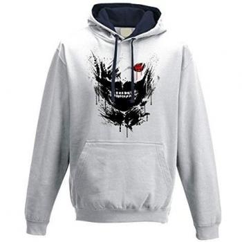 sudadera con capucha bicolore hombre Ken Tokio sketch painting brush S
