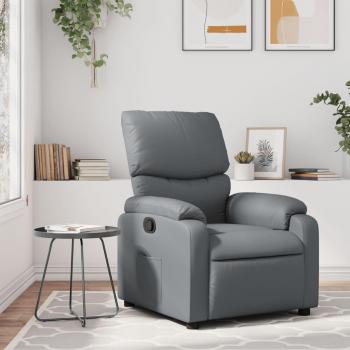 Sillón reclinable de cuero sintético en color negro, crema y marrón - Sillón cómodo para dormitorio y sala de estar, silla relax sofá vidaXL