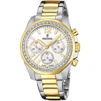 Reloj Festina Rainbow F20607/1 para Mujer, Esfera Beige, Acero Multicolor