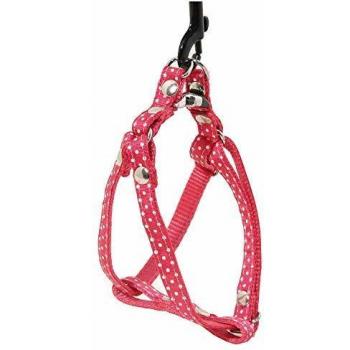 Arnés para Perro de Lunares Rosa XS 10-40 cm