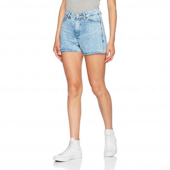 PIECES Pcmom Kim Shorts Lbld, Pantalones Cortos para Mujer, Azul