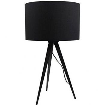 Lámpara de Mesa Tripode Negra Diseño Moderno