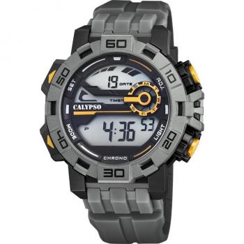 Calypso Digital For Man K5809/4 Reloj Digital para Hombre con Correa de Caucho Gris