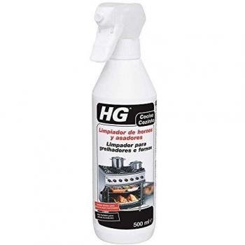 HG Limpiador de hornos y asadores, Parrilla y Barbacoas, Elimina los Restos de Comida y Grasa Quemada, Para Cocina y Uso al Aire Libre