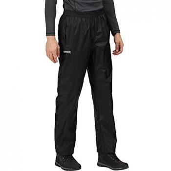 Regatta Men's Pack-It Waterproof Overtrousers - Black