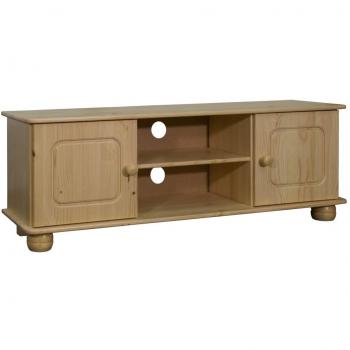 Soporte de TV de madera maciza de pino 115x29x40 cm Vidaxl Marrón