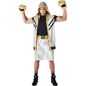 Kimokawaii Disfraz de Boxeador guante de oro para hombre