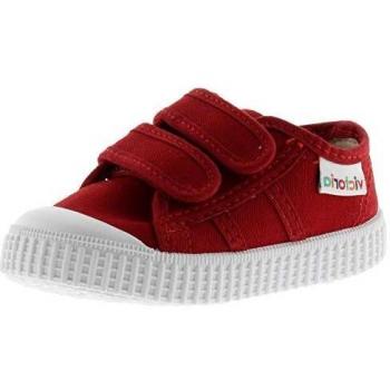 Victoria 1915 Kids' Canvas Sneakers with Double Velcro Closure and Rubber Toe Cap