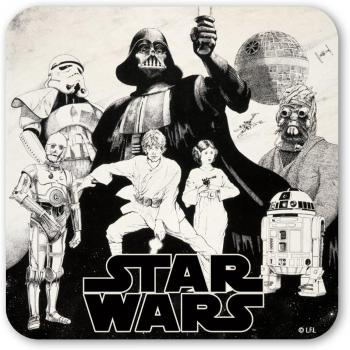 Logoshirt - Guerra de Las Galaxias Posavasos - Star Wars Coaster - Black and White - Coloreado - Diseño Original con Licencia