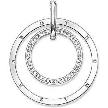 Thomas Sabo Glam & Soul, Mujer, colgante círculos, Plata de ley 925, PE654-051-14