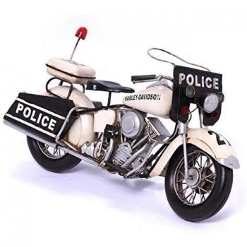 Modelo de metal para Moto Harley~US~policía motorista 33 cm chapa modelo 37405