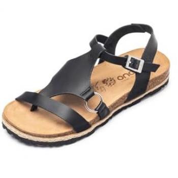 Sandalia Plana Chipre 021 Negra YOKONO con diseño cómodo y estilo moderno