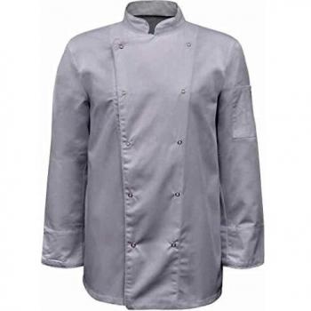 vidaXL Chaqueta de Chef Modelo Manga Larga Talla XL Color Blanca Pack 2 Unidades