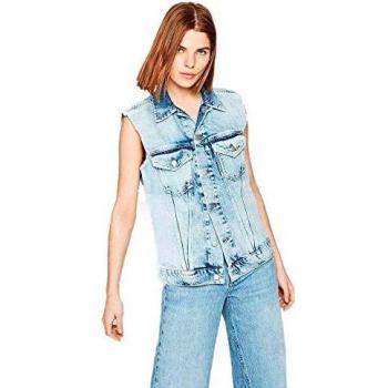 Pepe Jeans Chaleco Maria Light Denim Mujer M Azul