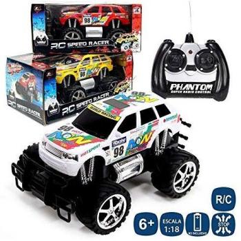 Juinsa-81384 Coche Radio Control 7 Func. 25cm, Multicolor