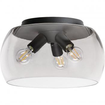 Plafón de Techo Rabalux Ursula 3 Lámparas E27 Metal Negro D40cm IP20